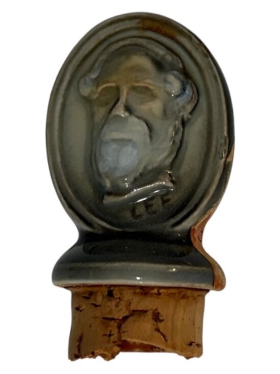 Vintage Jim Beam Bourbon Whiskey Civil War Centennial Decanter Grant Lee Stopper - Picture 13 of 14